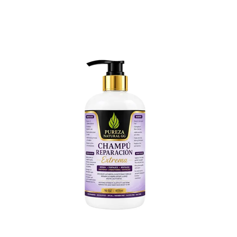 Gentle Extreme Repair Hair Cleanser Shampoo - Restore, Fortify, Nourish, Smooth Damaged Hair - Sulfate-, Paraben-, Salt-Free - 16 oz, Hair Care Products, 16 Fl Oz