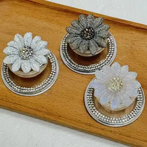 Sparkling Flower Magnetic Phone Stand, Multiple Options, Practical Fashion Phone Decoration, Desktop Phone Holder, Birthday Gift, Holiday Gift, Cell Phone Holder, Magnetic Smartphone Holder