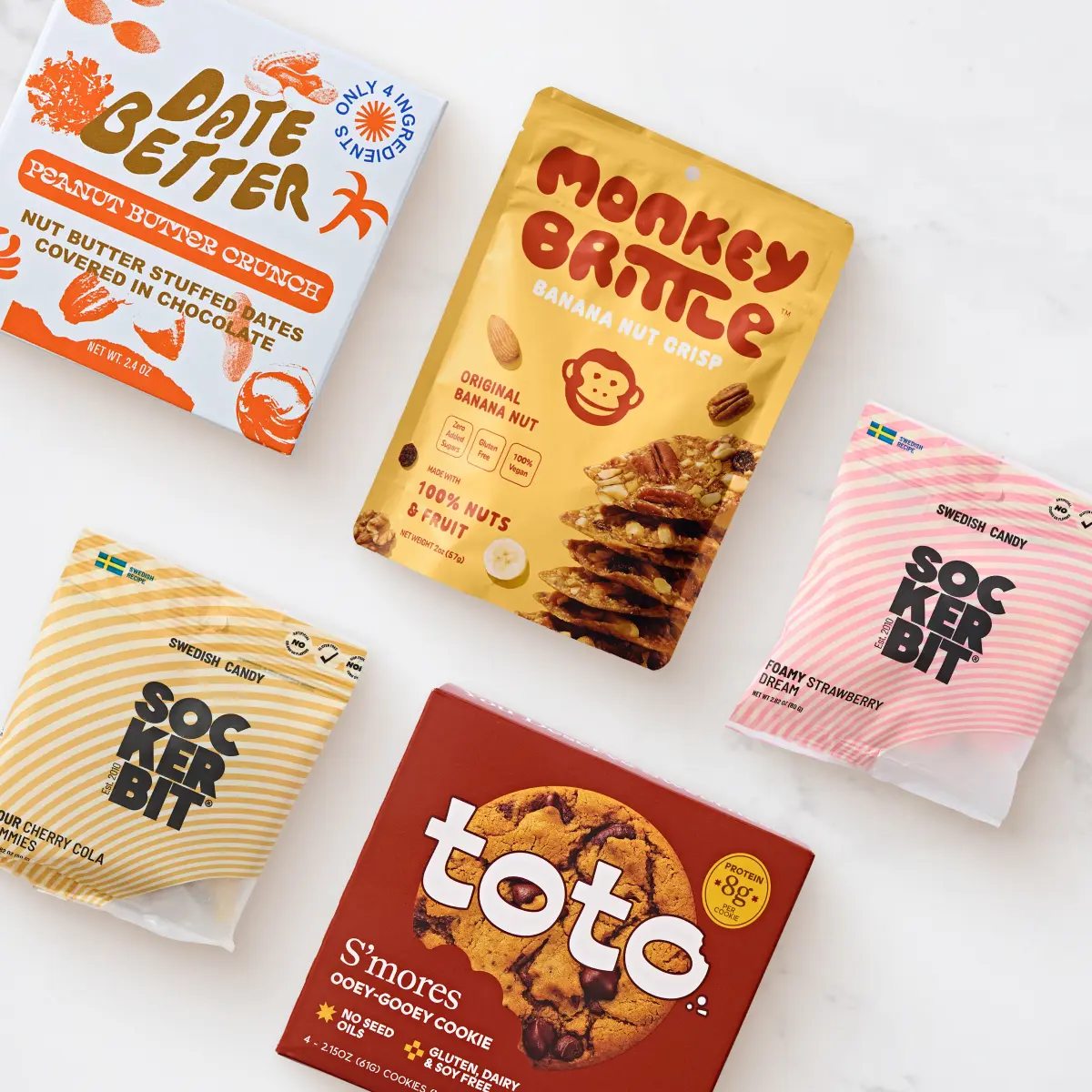 Better-for-You Sweets Box | Gummies, Protein Cookie, Chocolate Dates & Snacks