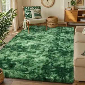Tie dye carpet, ultra soft and fluffy modern bedroom carpet, indoor plush carpet, home decoratio