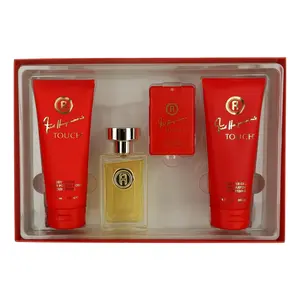 Touch by Fred Hayman for Women - 4 Pc Gift Set 3.4oz EDT Spray, 0.61oz EDT Spray, 6.7oz Body Lotion, 6.7oz Shower Gel