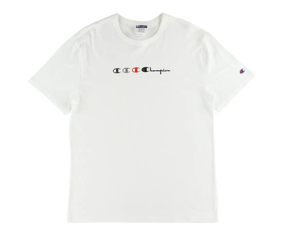 Champion Triple Logo Script Mens Active Shirts & Tees