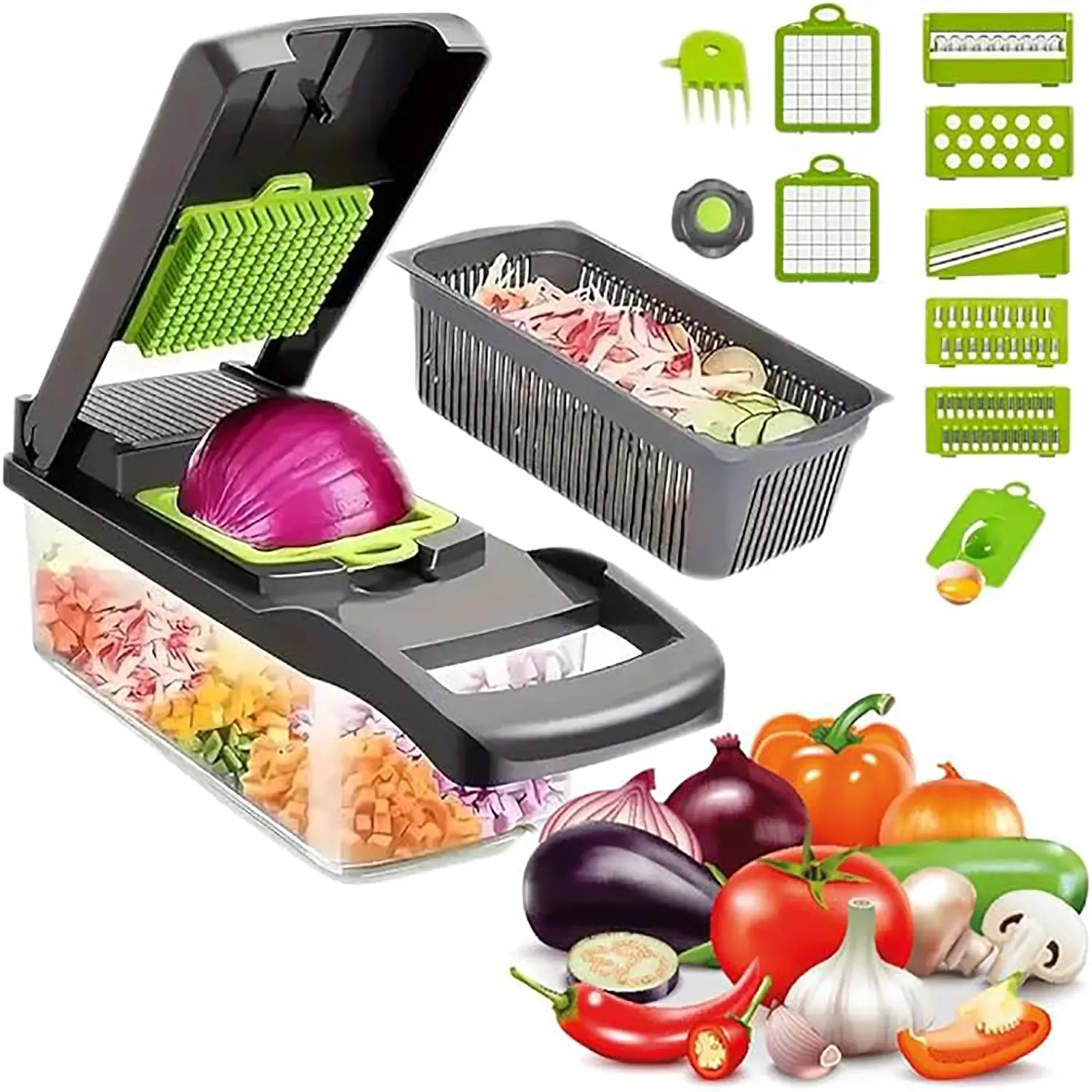 Vegetable cutter, multi-functional vegetable cutter, cutter, manual shredder, grater, slicer, Kitchen Vegetable Slicer, Vegetable Cutting Slicer