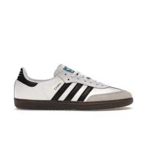 Adidas Samba OG Cloud White Core Black (GS) IE3675 Youth Authentic Shoes Footwear Sneaker Trainer Comfortable Walking Fashion Trending Gift
