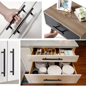 20-Pack 150mm Stainless Steel Kitchen Door Cabinet T-Handle Pull Cabinet Door Handle Furniture Drawer Handle Kitchen Cabinet Handles