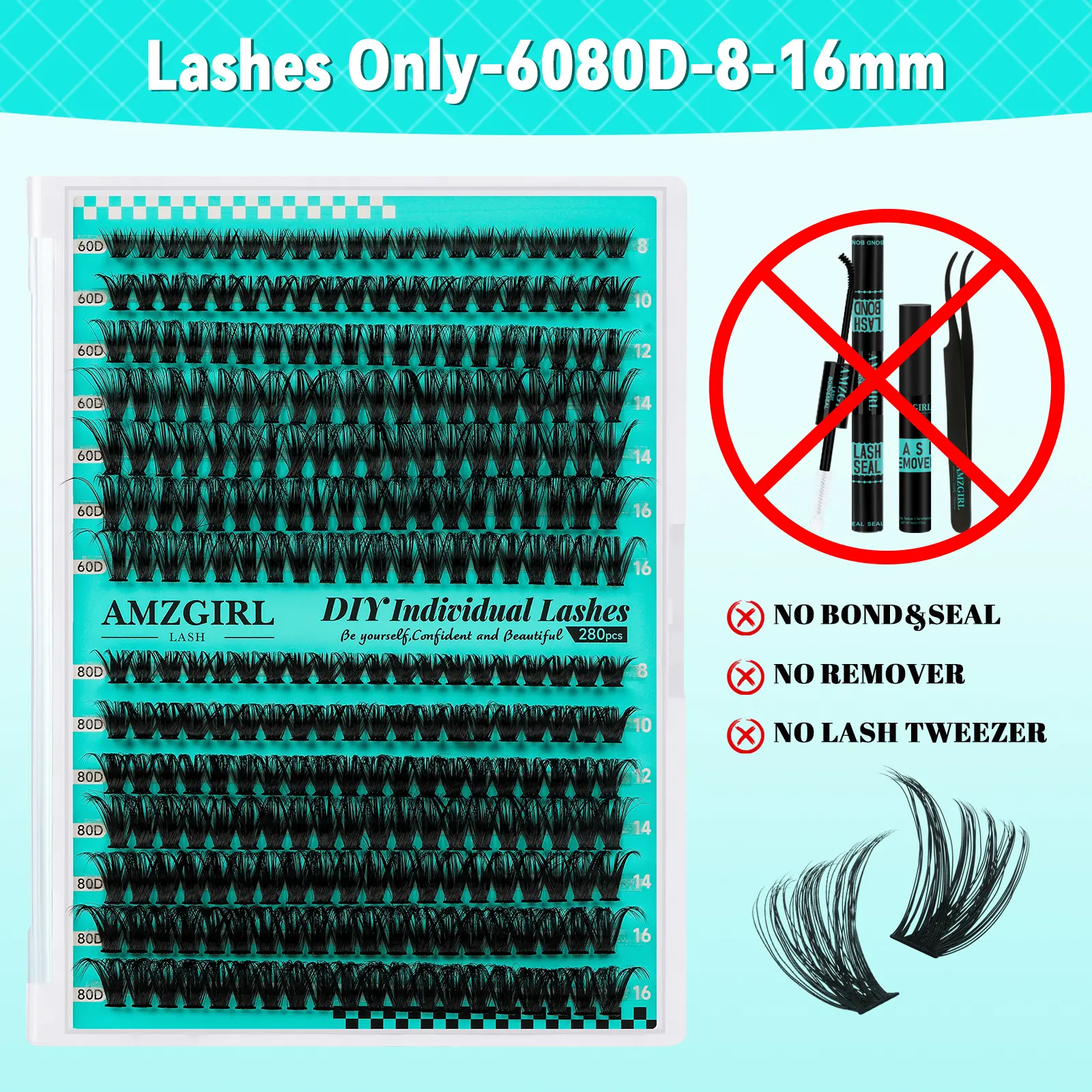 Only 60+80D(NO Bond&Seal&Tweezer&Remover)