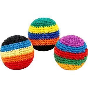 Footbag Purely Handmade Hacky-Sacks Balls for Adults Hacky-Sacks Hackey-Sack Multiple Colors are Suitable for Beginners, Coordinating Balance Exercises