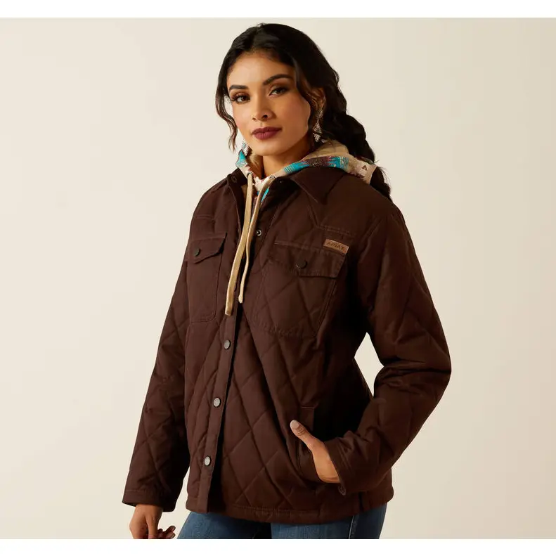 Ariat Women's Mole Grizzly Quilted Barn Jacket 10052401