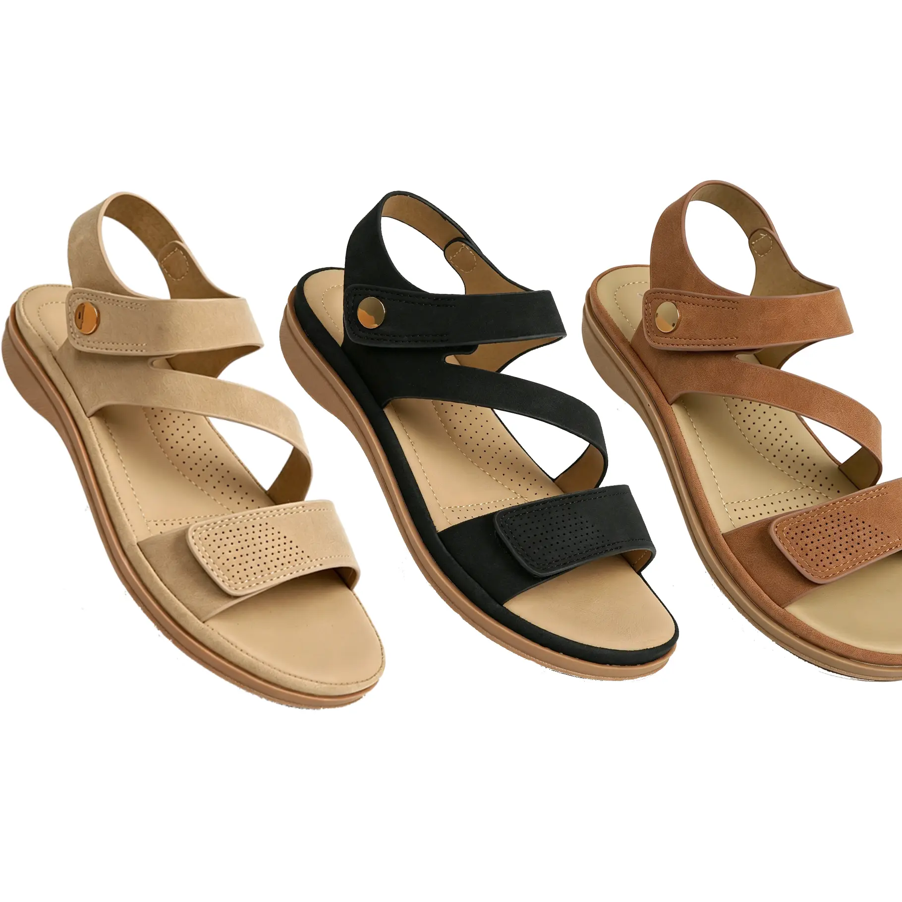 Women's Arch Support Sandals - Adjustable, Lightweight, Open-Toe Summer Shoes for Women 2026, Casual Sandals, Women's Sandals, Wide Feet Sandals