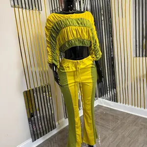 Bellamodest Ruched color block Two-piece set