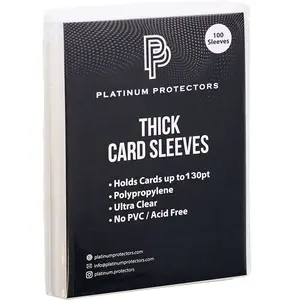 130PT Card Sleeves 100 Pack (1 Pack)