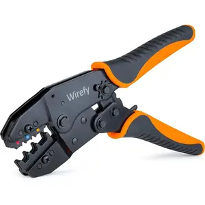 Crimping Tool For Insulated Electrical Connectors, Ratcheting Wire Crimper Tool, Crimping Pliers, Ratchet Terminal Crimper