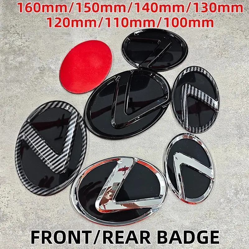 1pcs 3D Front Grille Emblem Car Logo Rear Trunk Badge Sticker for Lexus F-SPORT ES RX NX LS UX LM LX GX LC RZ IS CT GS RC HS