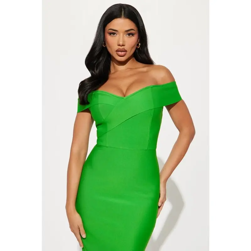green bandage dress adriana - TikTok Shop