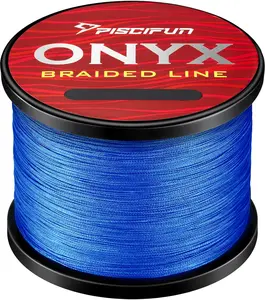Piscifun Onyx Braided Fishing Line 6lb-50lb 4 Strands Superior Abrasion Resistance Zero Stretch High Sensitivity Precision Braiding