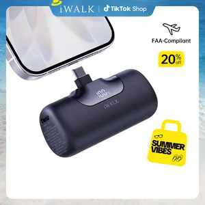 iWALK Portable Charger 5500mAh Next-Gen Small Power Bank 22.5W Fast Charging Battery USB-C Portable Phone Charger for iPhone 17/16/15 17 Plus 17 Pro Max iPad, Samsung Galaxy S25 S24 S23 Android