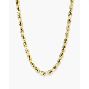 JAXXON Rope Chain 5mm - Gold - Waterproof - Box Clasp JAXXON Rope Chain 5mm - Gold - Waterproof - Box Clasp
