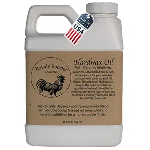HardWax Furniture Oil with Nano-Ceramic Additives - Durable Wood Finish with Beeswax and Carnauba Blend Smooth Household