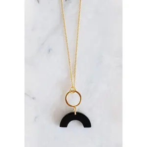 Hanh Tinh Geo Icon Horn Pendant Necklace