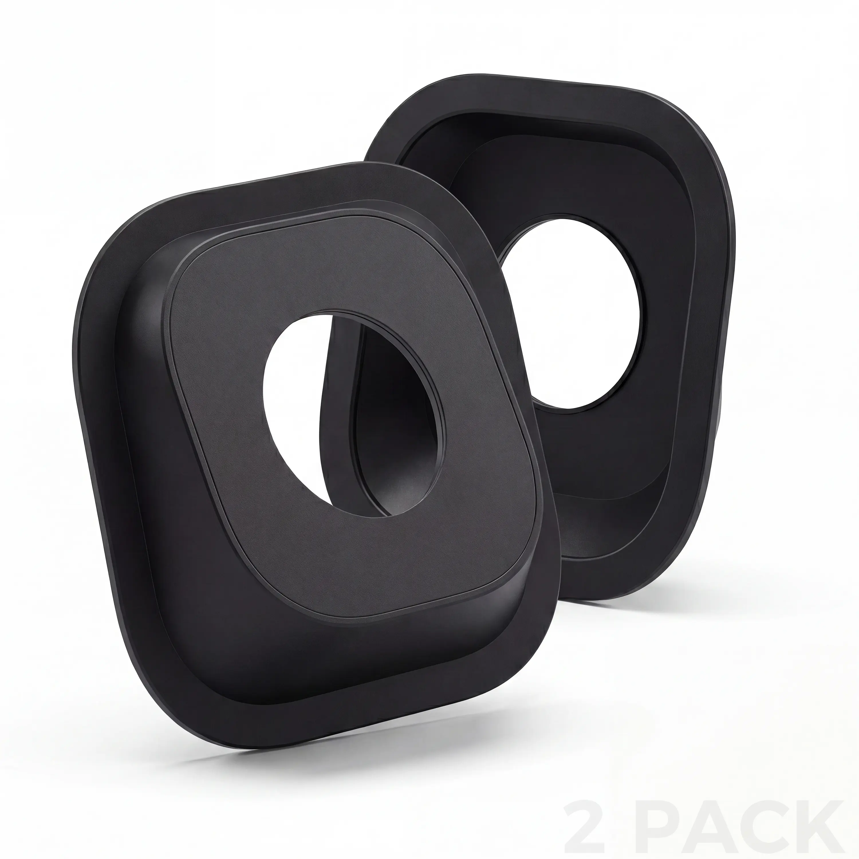 2 Pack 18° Angled Magnetic Window Camera Mount, Clear View Through Glass Security Camera Adapter, Adhesive Glass Mount, 30mm Lens Opening, Easy Install