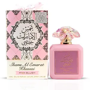 Ard Al Zaafaran Pink Blush Shams Al Emarat Khususi Eau De Parfum Spray 100ML Sweet Elegant Fragrance for Women