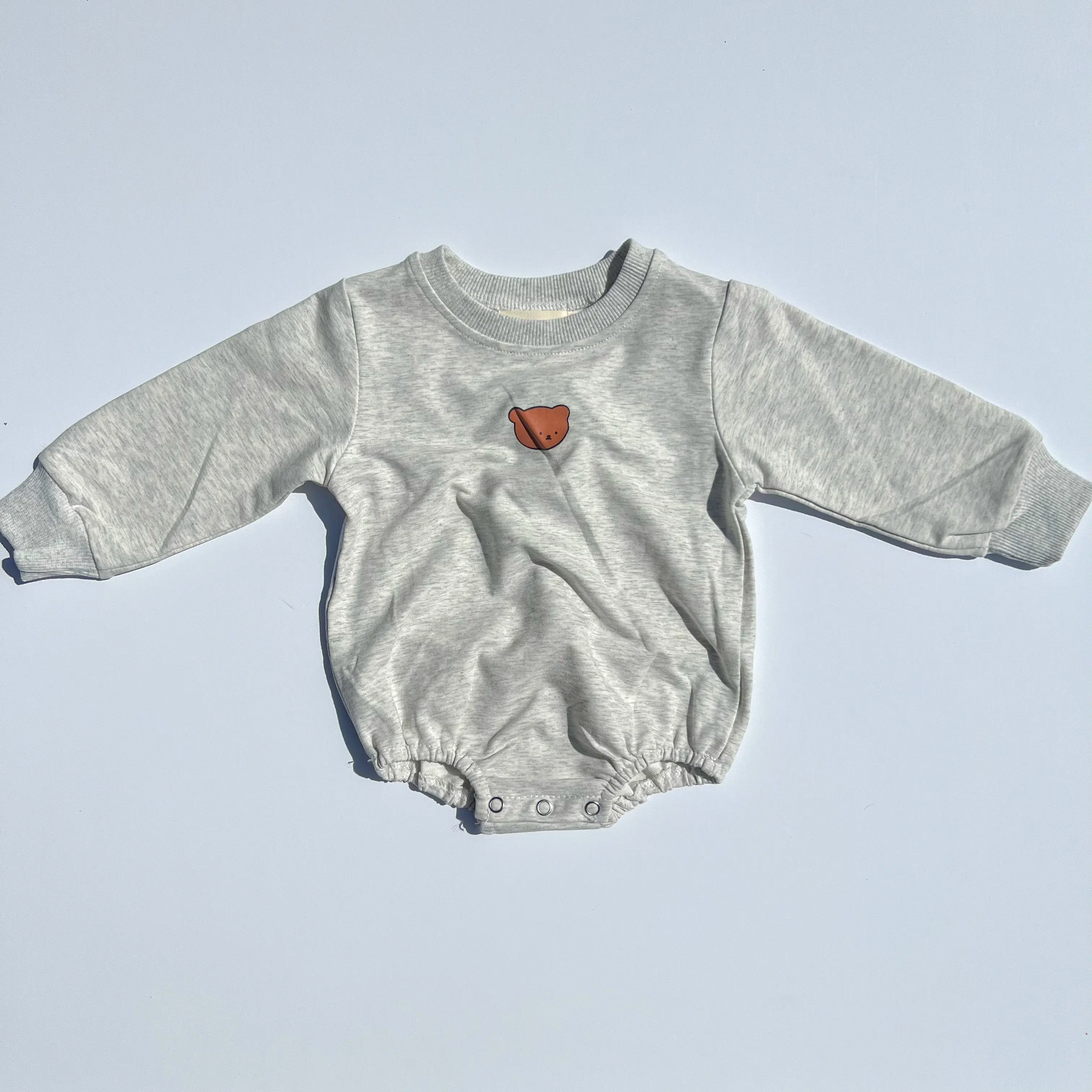Bear bubble onesie - Grey