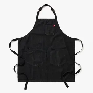 Abalone Black Denim Apron - Essential