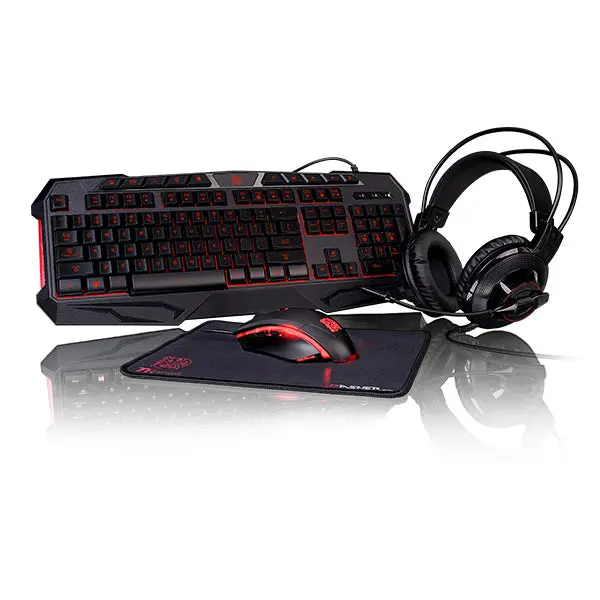 KNUCKER 4-in-1 Mechanical Keyboard Kit with Gaming Mouse, PC Gaming Peripherals for Computer Accessories