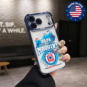Cruz Azul 'Papá Eres A Toda Máquina' Aesthetic Design Pattern Casing For iphone 17 16 15 14 13 12 Samsung 22 23 24 25 Plus Pro Max Ultra Flaunt Mobile Phone Case Soft Silicon TPU anti-drop Drop Protection Shockproof Protector Vintage unique Fashion