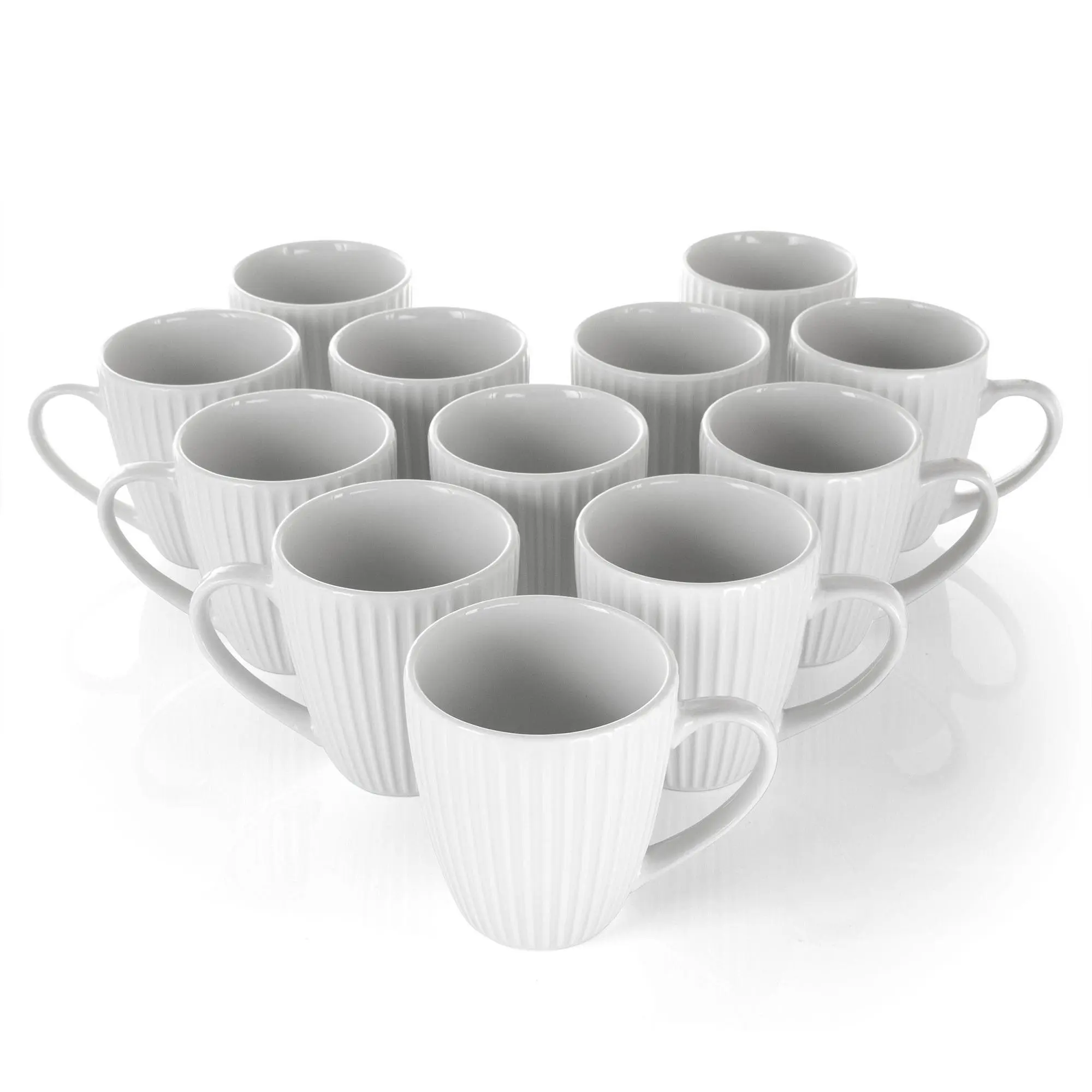 Elama 12 Piece 8 Oz. Elle Mug Set