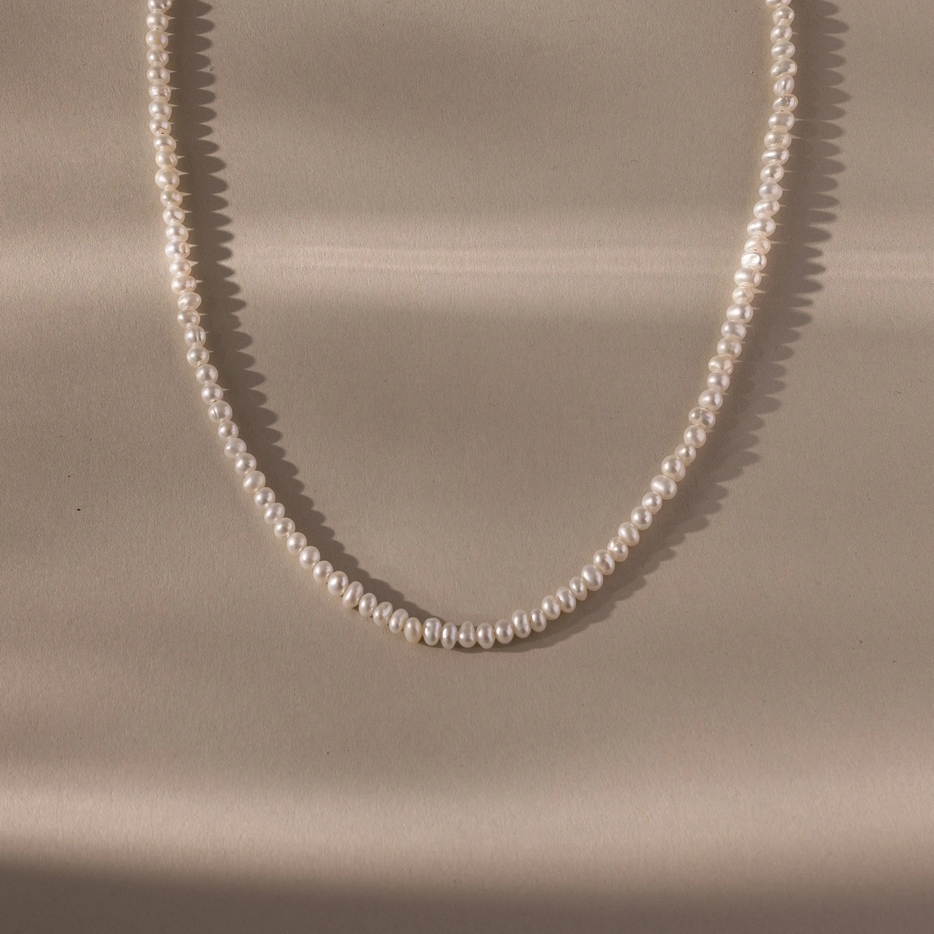 Venus Pearl Necklace by Caitlyn Minimalist - Dainty Beaded Pearl Necklace - Wedding Jewelry - Anniversary Gift for Her