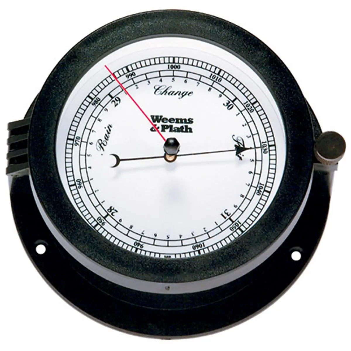 212 MAIN We-F Weems & Plath Bluewater Barometer - Weather Forecasting Pressure Gauge with Inch Scale, Knurled Lug, Splashproof, Temperature-Compensated Features for DIY Specialty Hobby Supplies, Gauges