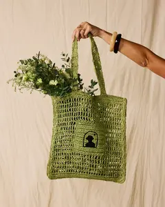 The Amabile Raffia Bag - Verde