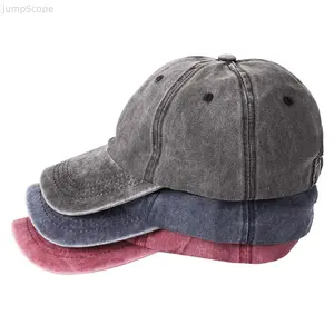 Washed Cotton Baseball Cap - Unstructured, Low-Profile Dad Hat, Adjustable Plain Classic Cap for Men, Golfing, Casual Everyday Use