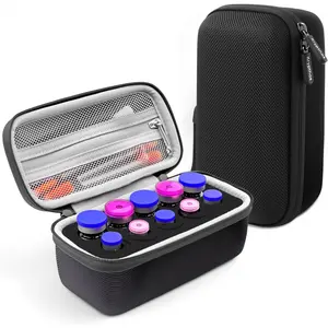 10 Slots Insulin Vial Protector Case, Insulin Vial Organizer Bag for Diabetics Standard 1ml 3ml 5ml and 10ml Vials, Insulin Carrying Case Fridge Holder Storage Holder, No Ice Pack