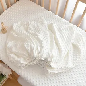 Baby Newborn Doudou Velvety Bed Sheet, Fitted Crib Sheets, Soft Bedding, Full Coverage Elastic Fit, Soft Skin-Friendly, 3D Doudou Velvet Raised Design, Universal Use All Seasons