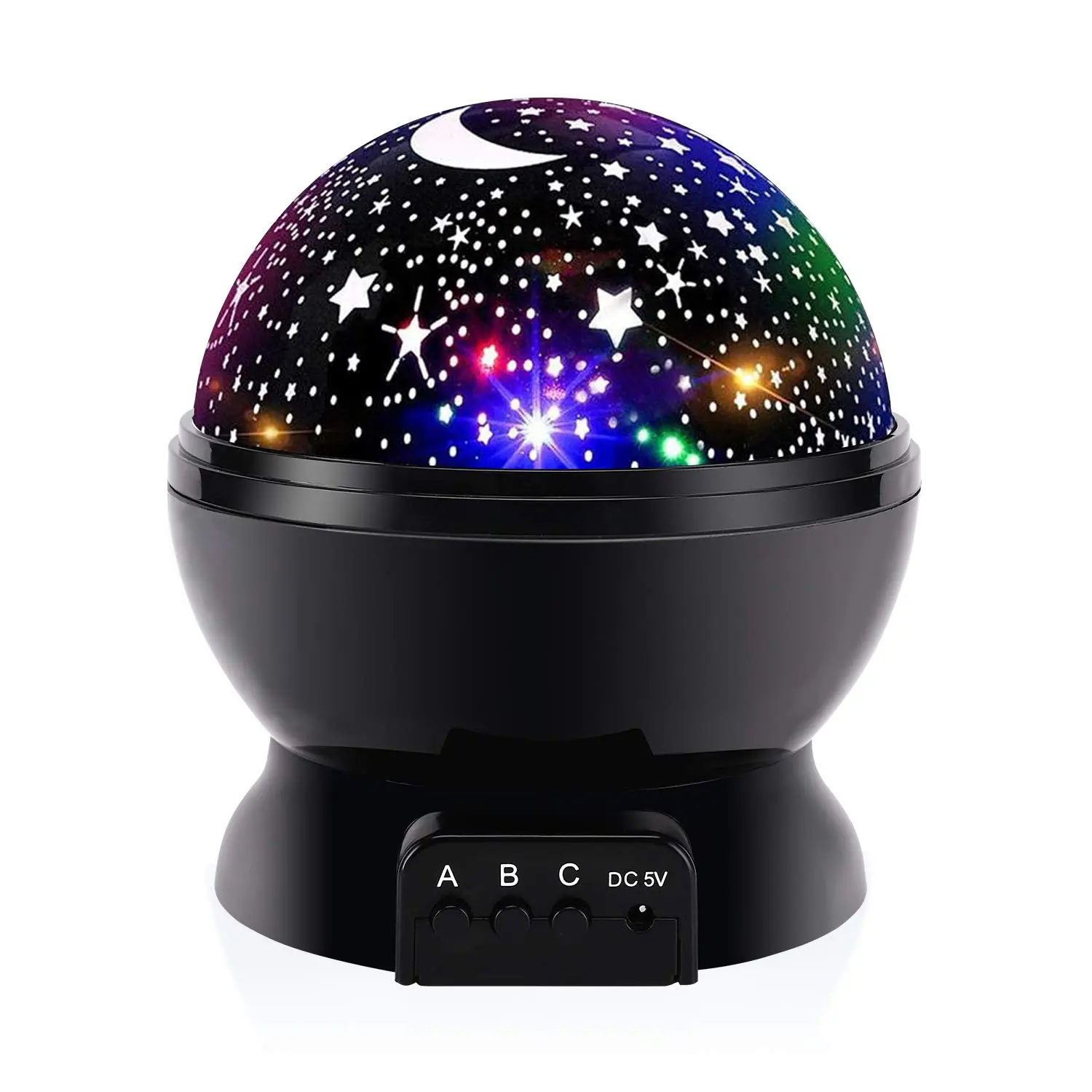 Rotating Star Projector Night Light for Kids - ABS Plastic Projector Lamp, 9 Color Modes, Space Theme Galaxy Decorative Lights, Room Decorations, Calming Sleep Aid for Girls 1-14