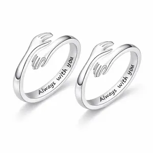Hug Ring for Daughter/Granddaughter Valentine’s Day Gift – “I Will Always Love You” (No Ring Box)
