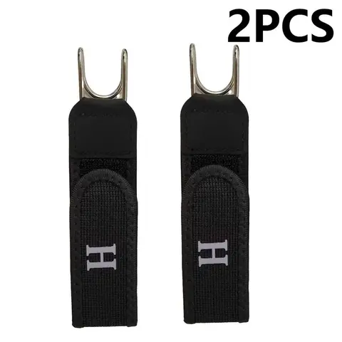 Black 2pcs Unisex Adjustable Buckleless Elastic Stretch Belt - Metal Hook, Low-Profile Design, Secure Hold, Tactical Style, Included Carabiner, for Diving Water Sports, Work, EDC Wear