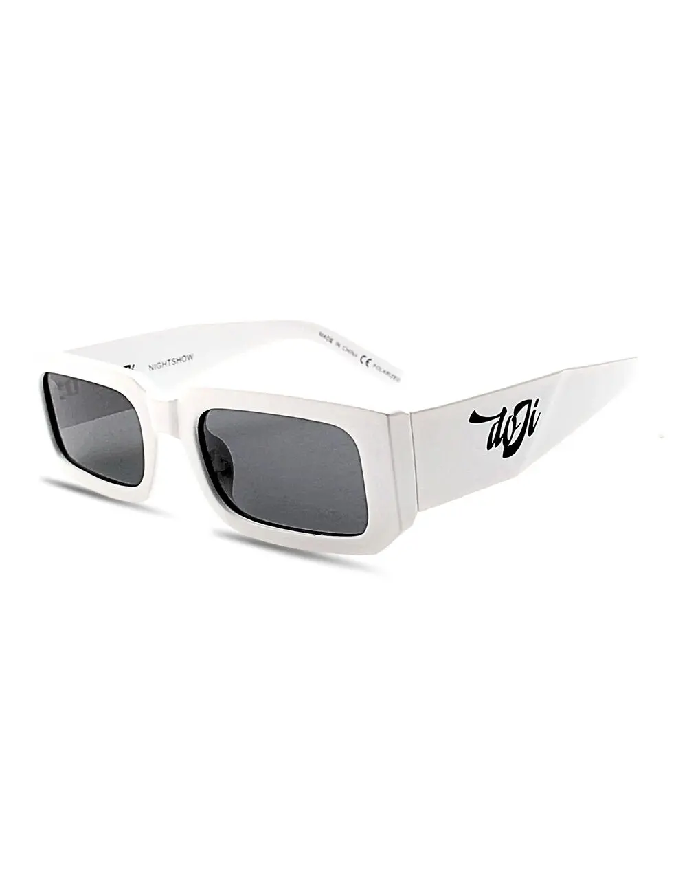 DOJI SHADES Stunna Nightshow Polarized Sunglasses, White