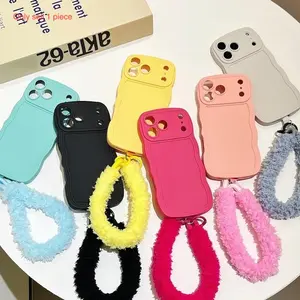 Wrist Strap Case For iPhone 17 Pro Max 17 Air 16 15 14 13 Pro Max Anti-lost Lanyards Soft Cover Phone Accessory Phone Decoration