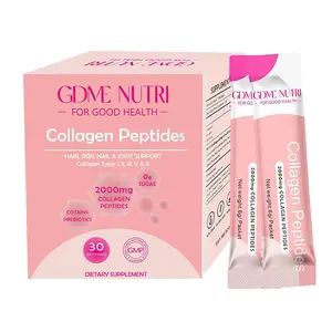 Multi Collagen Peptides Powder for Women and Men - Type I, II, III, V, X - Hydrolyzed Collagen Peptides, Supports Skin Hair Nail & Joint, Grass-Fed, Non-GMO, 30 Packets