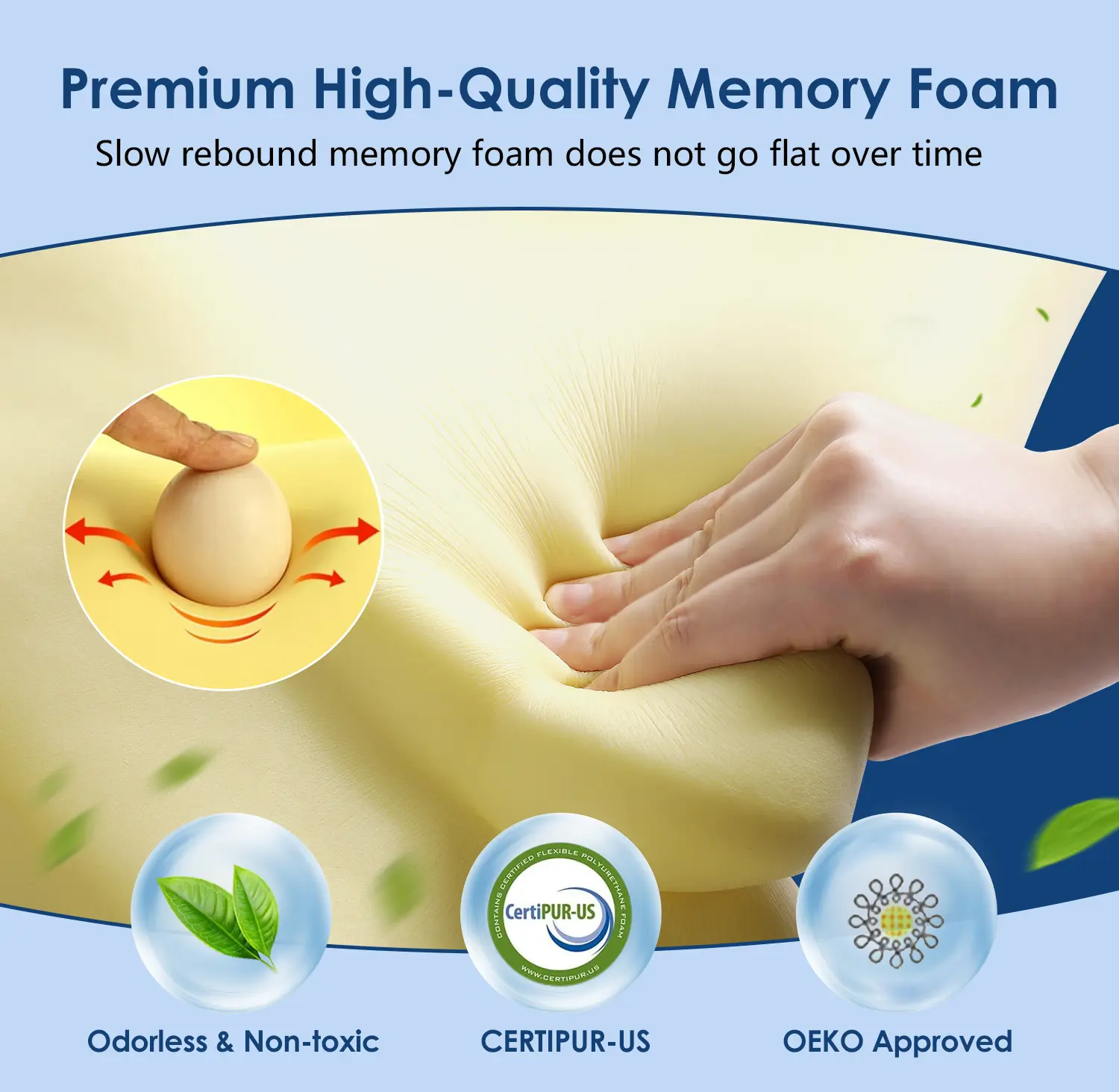 【JIAAO】Adjustable Cervical Pillow Cozy Sleeping for Neck Pain Relief ...