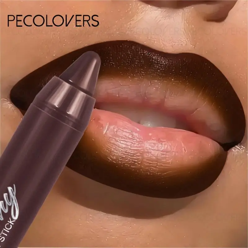 1 Pc Brown Lipstick Pen Lip Gloss, Glossy Non-Sticky Hydrating Moisturizing Long-Lasting Waterproof Formula for Naturally Healthy Lips, Lip Glaze Stick