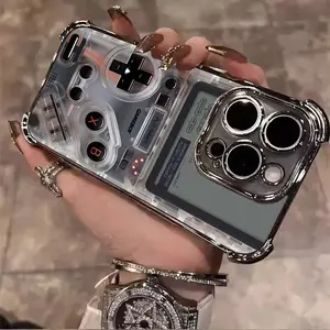 Creative Design Game Console TPU Casing for iphone 17Air 16 15 14 13 12 11 X XS PRO PLUS MAX Four Corners Anti-Fall Transparent Soft Silicone Gift Shockproof Protection Anti-Drop Protective Protector Phone Cases Shell Cover