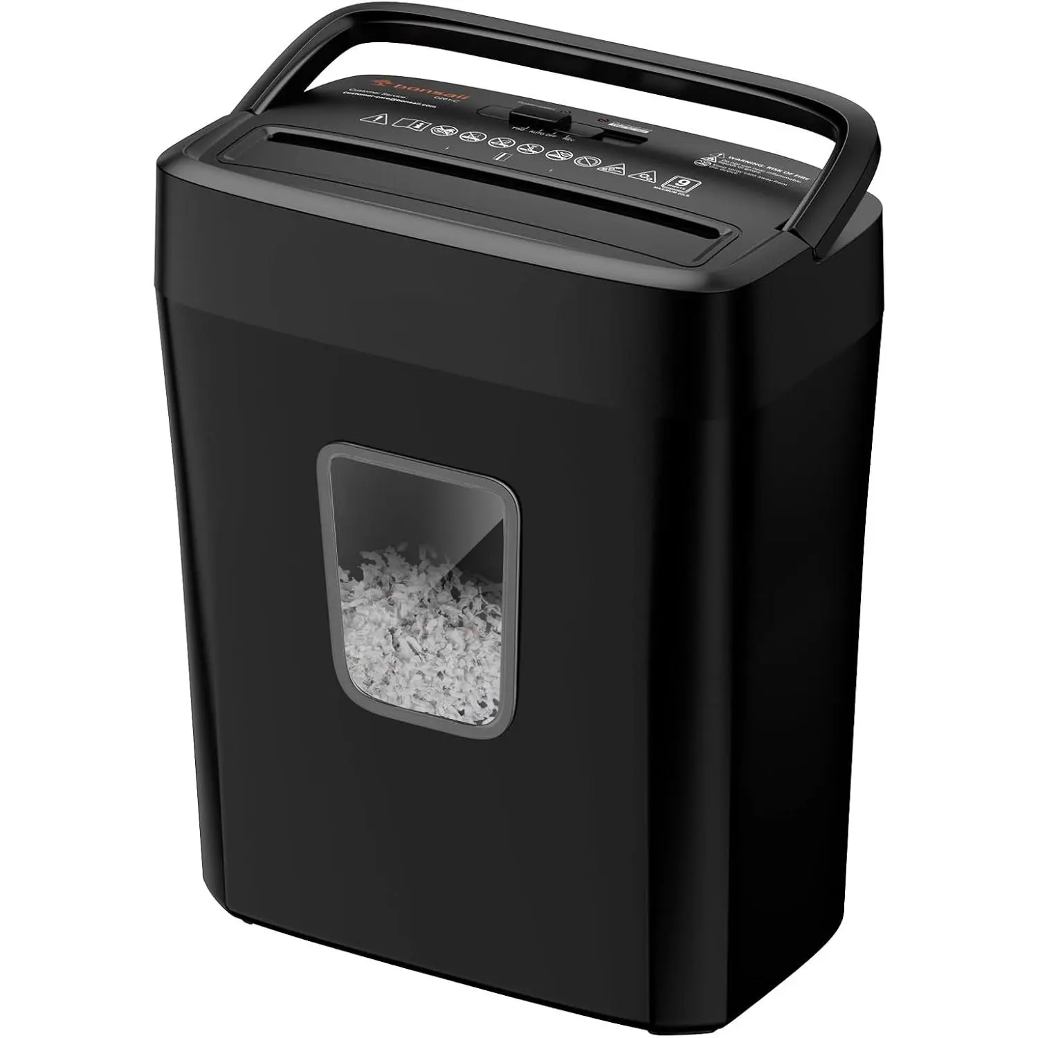 9-Sheet Crosscut Paper Shredder for Home, P-4 Security Level | Shreds Credit Card, Mail, Staple & Clip, Document Shredder, 4.2 Gal Wastebasket, Small Shredder for Home Office, C261-C