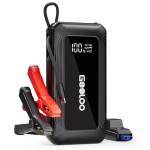 GOOLOO G7 3000A Jump Starter with Built-in Cable,Portable Power Bank for 45W Fast Charging,12V SuperSafe Lithium Jump Box, Battery Booster Pack Up to 8.5L Gas or 6.0L Diesel Engine,Black