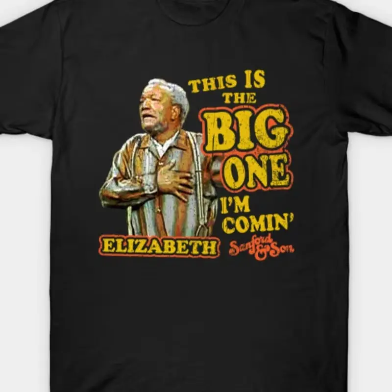 Sanford and Son Heart Attack Graphic Tee Men's Casual TShirt The Big One I'm Comin' Design Black UltraSoft Breathable Perfect for Summer Outingseveryday shirt cotton funny graphic tees  custom shirt