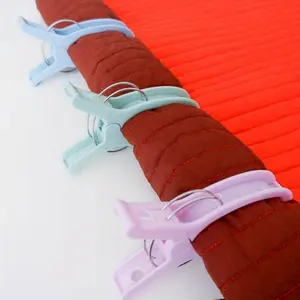 12pcs Extra Large Quilting Clamps: Plastic Clips for Sewing, Binding, and Crafting Projects - 5 Inch Wide Opening Keeps Fabric Secure, Quilting Clamps Set