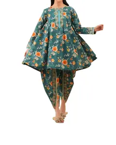 Shaposh 2 piece cotton shalwar and frock set.